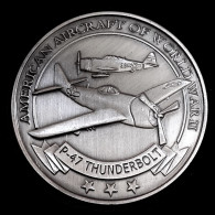 Pièce Médaille NEUVE - WW2 P-47 Thunderbolt P47 US Air Force - Otros & Sin Clasificación