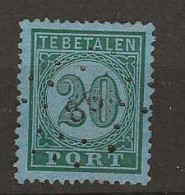 1874 USED Nederlands Indië Port NVPH  P4 Punstempel 85 - Niederländisch-Indien