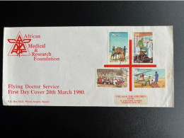 KENYA 1980 CIRCULATED FDC FLYING DOCTOR SERVICE SEND TO LONDON 20-03-1980 MEDICINE - Kenya (1963-...)