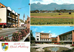 72617648 Bad Aibling Strassenpartie Panorama Mit Wendelstein Brunnen Bad Aibling - Bad Aibling