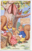 ANTHROPOMORPHIC SQUIRRELS - SHOPPING By E H DAVIE - Other & Unclassified