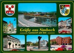 72617541 Simbach Inn Teilansichten Bruecke Brunnen Simbach A.Inn - Simbach