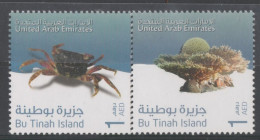 MARINE LIFE ABUDAHBI UAE BUTINAH ISLAND 2V MINT NH - Marine Life