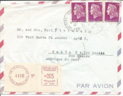 Juan Les Pins France Cover To Santa Fe New Mexico USA  1968...................................box10 - Briefe U. Dokumente