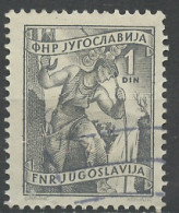 Yougoslavie - Jugoslawien - Yugoslavia 1952-53 Y&T N°588 - Michel N°677 (o) - 1d Houile Blanche - Oblitérés