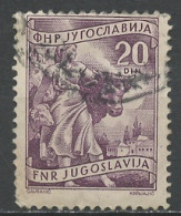 Yougoslavie - Jugoslawien - Yugoslavia 1952-53 Y&T N°593 - Michel N°682 (o) - 20d élevage - Gebraucht