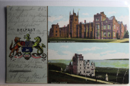 AK Belfast Queens College, Castel Mehrbildkarte 1905 Gebraucht #PD233 - Sonstige & Ohne Zuordnung