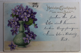 AK Deutschland Glückwunschkarte 1906 Gebraucht #PC442 - Other & Unclassified