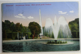 AK Hannover Herrenhäuser Garten, Blick A.d. Große Fontaine 1914 Gebraucht #PC439 - Other & Unclassified