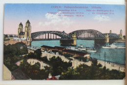 AK Köln Hohenzollernbrücke Südseite Ungebraucht #PD559 - Other & Unclassified