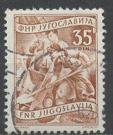 Yougoslavie - Jugoslawien - Yugoslavia 1952-53 Y&T N°596 - Michel N°685 (o) - 35d Bâtiment - Used Stamps