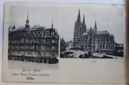 AK Köln Savoy-Hotel - Dom Mehrbildkarte 1907 Gebraucht #PD636 - Other & Unclassified
