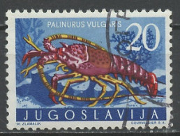 Yougoslavie - Jugoslawien - Yugoslavia 1956 Y&T N°699 - Michel N°797 (o) - 20d Langouste - Gebraucht