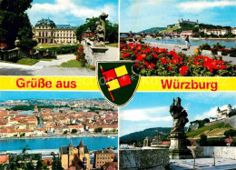 72616623 Wuerzburg Schloss Partie Am Main Denkmal Statue Wuerzburg - Würzburg