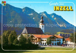 72616591 Inzell Ortsansicht Mit Kirche Alpen Luftkurort Wintersportplatz Inzell - Other & Unclassified