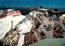 72616561 Zugspitze Aussichtsterrasse Mit Blick Auf Das Zugspitzplatt Fernsicht G - Garmisch-Partenkirchen