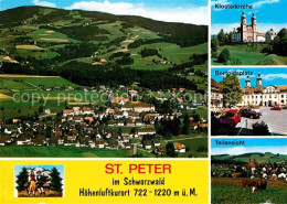 72616551 St Peter Schwarzwald Panorama Hoehenluftkurort Klosterkirche Bertoldspl - St. Peter