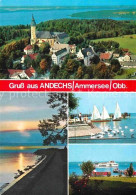 72616499 Andechs Kloster Ammersee Fliegeraufnahme Promenade Segelsport Faehre An - Other & Unclassified