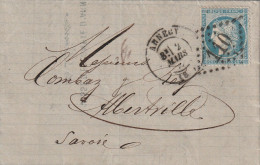 Lettre De Annecy à Albertville LAC - 1849-1876: Période Classique