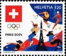 Switzerland - 2024 - XXXIII Summer Olympic Games In Paris - Mint Stamp - Nuovi