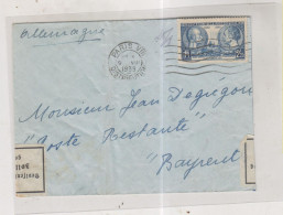 FRANCE  1939  PARIS Nice Cover To Germany - Storia Postale