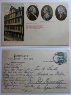 AK Frankfurt Am Main Goethehaus Mehrbildkarte 1908 Gebraucht #PB520 - Sonstige & Ohne Zuordnung