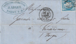 Lettre De Nancy à Gérardmer LAC - 1849-1876: Période Classique