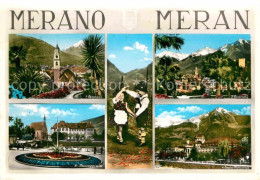 72615633 Merano Suedtirol Panorama Trachtenkinder Kurhaus Merano - Autres & Non Classés