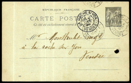 CPA (Entier Postal Commercial) L. MOREAU Boulanger 85 FONTENAY-Le-COMTE à MONTHULET La Roche-sur-Yon Vendée * Grains - Other & Unclassified