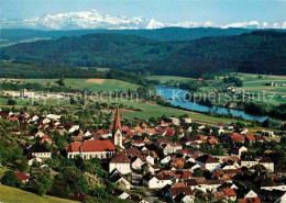 72615615 Gailingen Panorama Mit Rhein Saentis Und Churfirsten Gailingen Am Hochr - Other & Unclassified