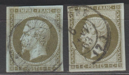 POUR " NUANCEUR! " VERT BRONZE Et + RRR VRAI BRONZE FRANC N°11 BE - 1853-1860 Napoleone III