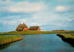 72615551 Hallig Hooge Kirchwarft Kirche Und Pastorat Hooge - Autres & Non Classés