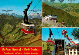 72615517 Saalbach-Hinterglemm Schattberg Seilbahn Jumbogondel Berg Und Talstatio - Sonstige & Ohne Zuordnung
