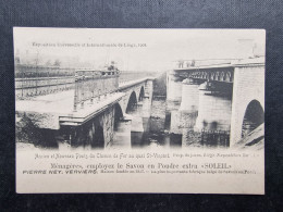 CP BELGIQUE (M2409) LIEGE EXPOSITION 1905 (2 Vues) Pierre Ney Verviers Soleil Ancien Et Nouveau Pont Du Chemin De Fer - Liege