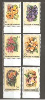 Burundi: Full Set Of 6 Mint Stamps, Plants - Flowers, 1986, Mi#1672-7, MNH - Unused Stamps