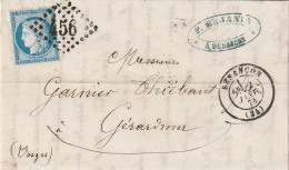 Lettre De Besançon à Gérardmer LAC - 1849-1876: Classic Period