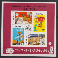 KENYA - 1976 - Bloc-feuillet BF N°YT. 1 - Téléphone - Neuf Luxe ** / MNH / Postfrisch - Kenya (1963-...)