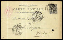 CPA (Entier Postal Commercial) D'un Architecte De 85 FONTENAY-Le-COMTE à MONTHULET La Roche-sur-Yon Vendée * Phila - Other & Unclassified