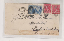 UNITED STATES 1898 NEW YORK Nice Cover To Germany - Storia Postale