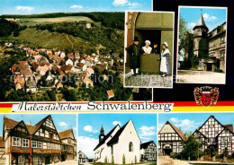 72614802 Schwalenberg Panorama Trachten Fachwerkhaeuser Kirche Schieder-Schwalen - Other & Unclassified