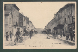 CP - 39 - Champagnole - Grande-Rue - Tricycle à Moteur (moto) - Champagnole
