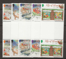 1998 MNH Isle Of Man Mi 786-90 Gutter Pairs Postfris** - Man (Eiland)