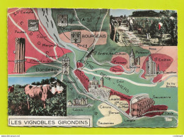 33 Les Vignobles Girondins En 1958 édit Berjaud Bordeaux Vignes Vin Vendanges Raisin Belle Vache - Wijnbouw