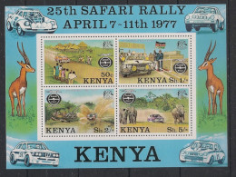 KENYA - 1977 - Bloc-feuillet BF N°YT. 6 - Rallye - Neuf Luxe ** / MNH / Postfrisch - Kenia (1963-...)