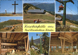 72614605 Bad Kleinkirchheim Kaernten Gipfelkreuz Kaiserburghuette Sessellift Kle - Andere & Zonder Classificatie