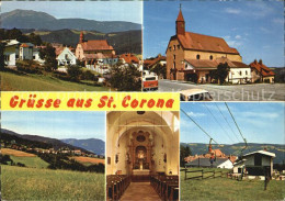 72614597 St Corona Wechsel Panorama Wallfahrtskirche Inneres Sessellift St Coron - Autres & Non Classés