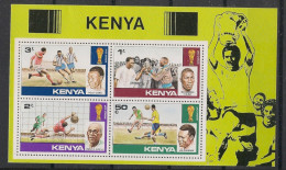 KENYA - 1978 - Bloc-feuillet BF N°YT. 11 - Football - Neuf Luxe ** / MNH / Postfrisch - Kenia (1963-...)