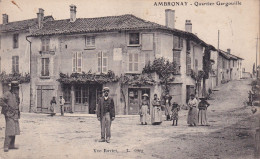 Ambronay (01 Ain) Quartier Gargouille - L'épicerie Et Son Cadran Solaire - Carte Animée - édit. Vve Ravier - Unclassified