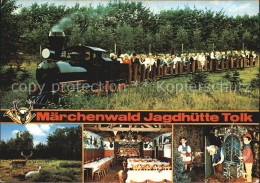 72614444 Tolk Maerchenwald Jagdhuette Baehnlein Rotwild Gastraum Maerchenfiguren - Other & Unclassified