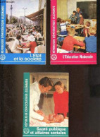 Lot De 3 Brochures Sur La République Démocratique Allemande - L'Etat Et La Société + L'Education Nationale + Santé Publi - Geografía